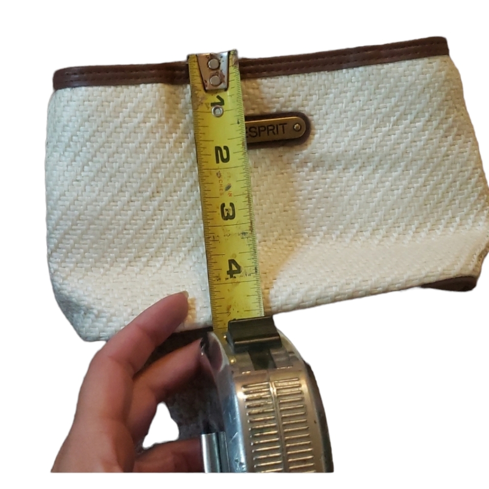 ESPRIT Mini Purse. Beige/ Off White and Brown - Picture 8 of 10